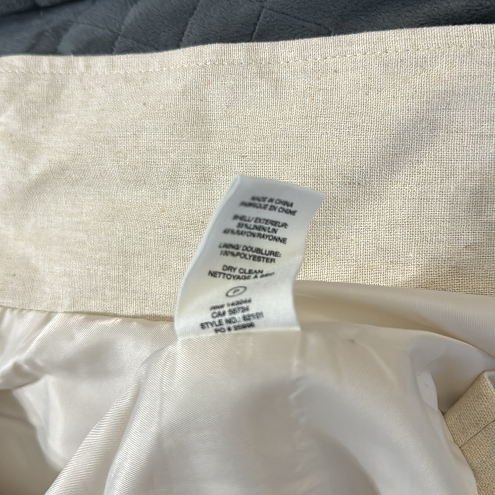 Anthropologie Avec Les Filles Classic Linen Business Casual Blazer - Picture 11 of 11